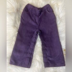 Janie and Jack purple pants 18-24M ( very soft)